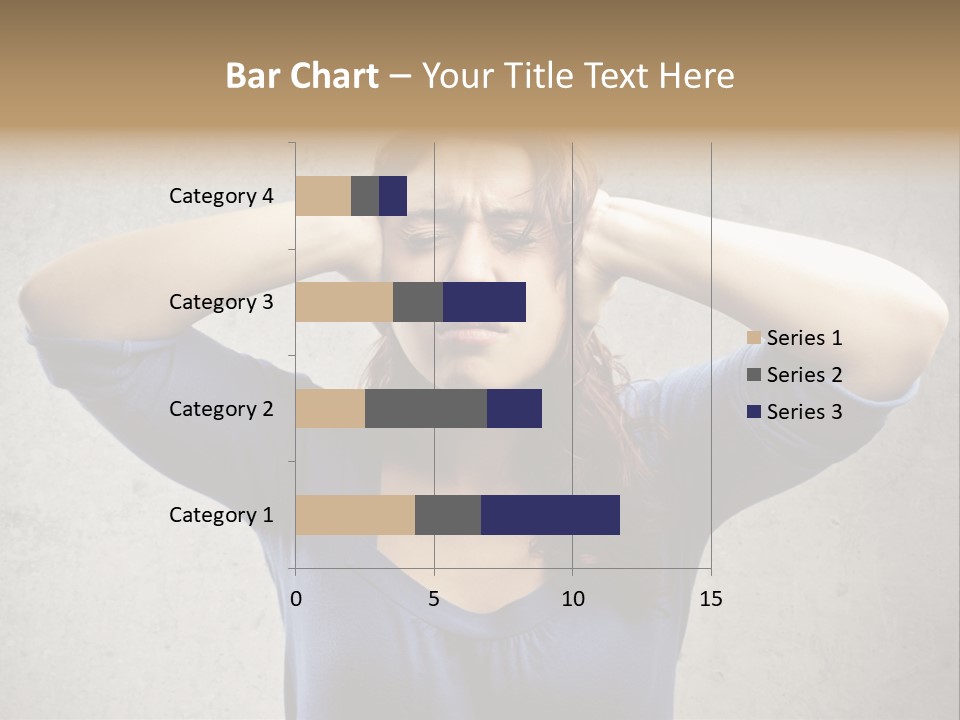 Headache Portrait Sound PowerPoint Template