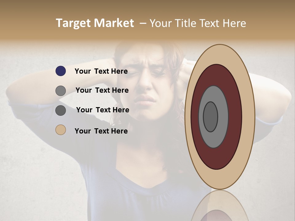 Headache Portrait Sound PowerPoint Template