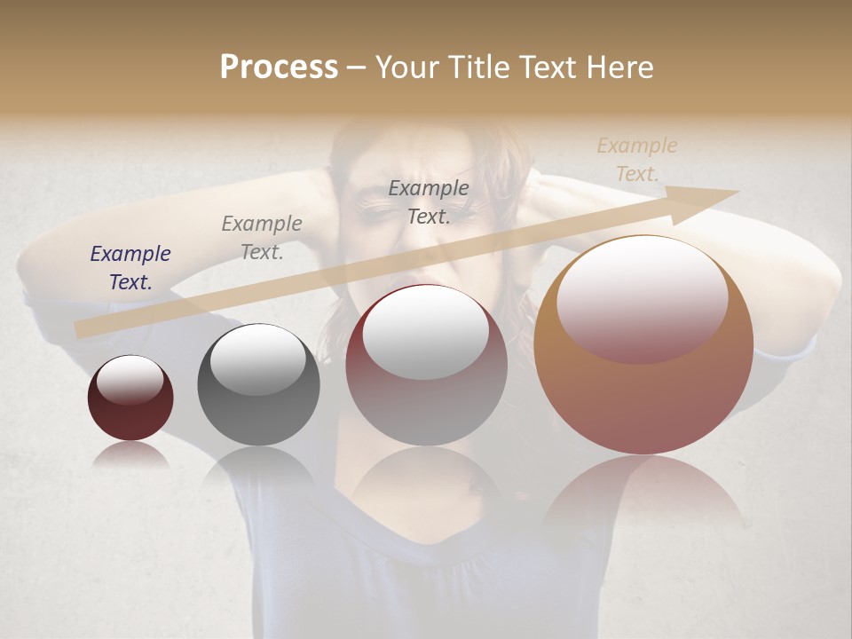 Headache Portrait Sound PowerPoint Template