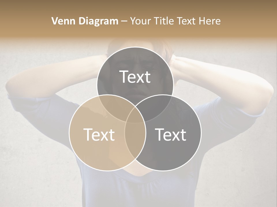 Headache Portrait Sound PowerPoint Template