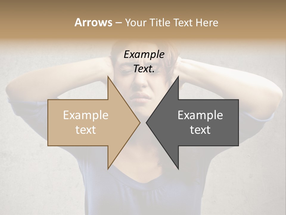 Headache Portrait Sound PowerPoint Template