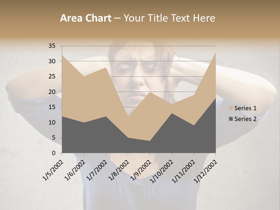 Headache Portrait Sound PowerPoint Template