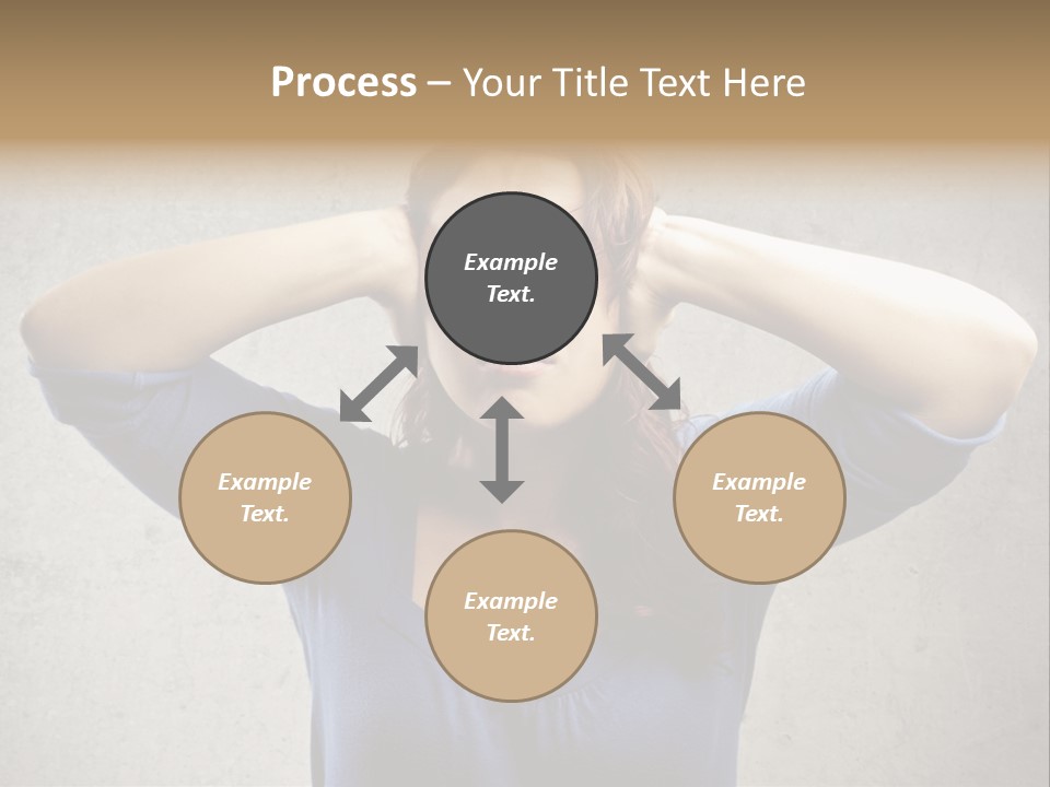 Headache Portrait Sound PowerPoint Template