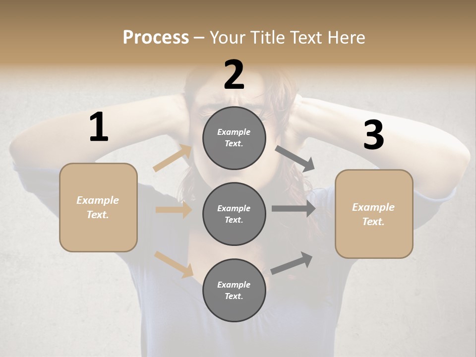 Headache Portrait Sound PowerPoint Template