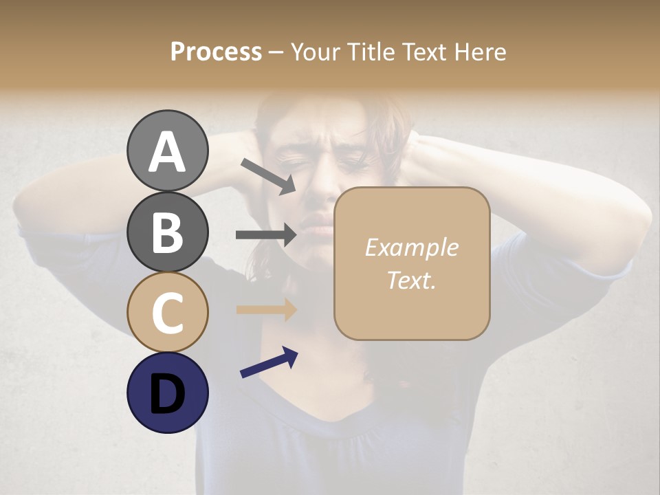Headache Portrait Sound PowerPoint Template
