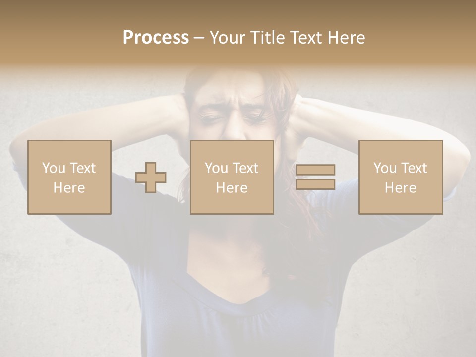 Headache Portrait Sound PowerPoint Template
