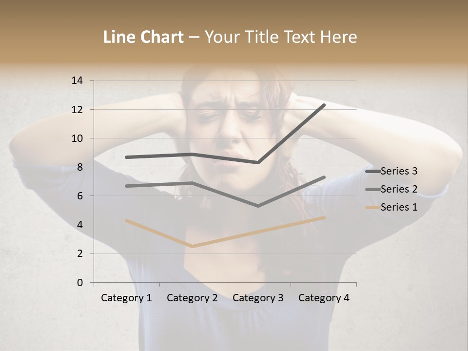 Headache Portrait Sound PowerPoint Template