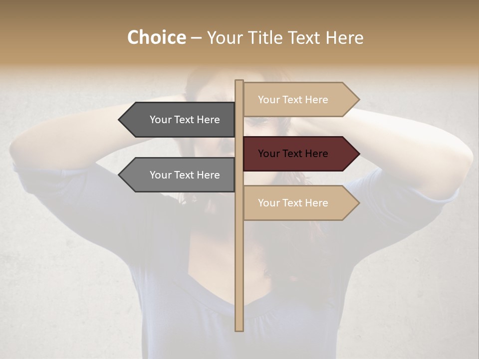 Headache Portrait Sound PowerPoint Template