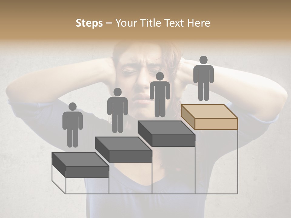 Headache Portrait Sound PowerPoint Template