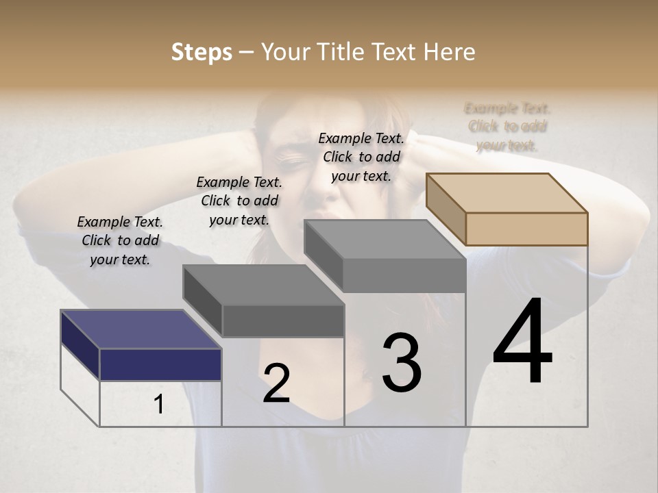 Headache Portrait Sound PowerPoint Template