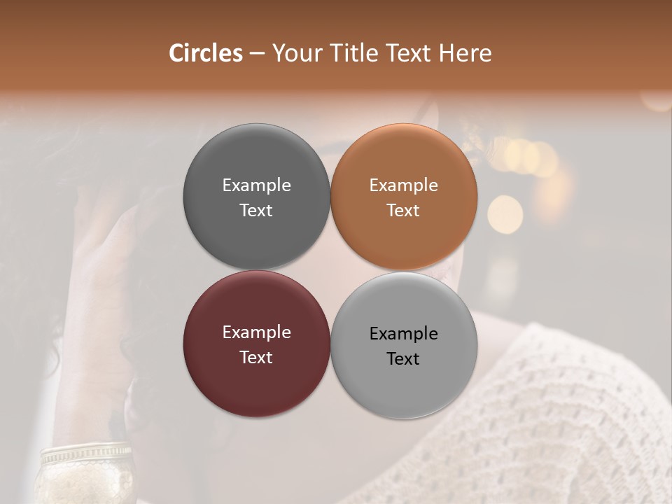 Closeup Earrings White PowerPoint Template