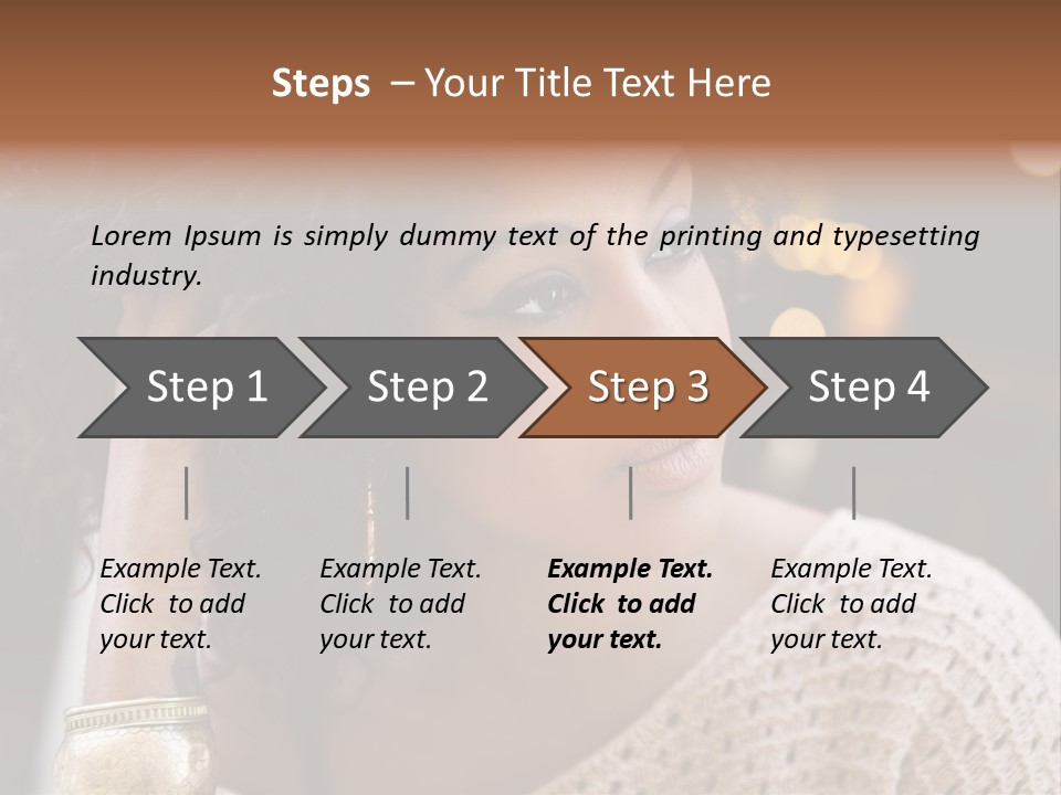 Closeup Earrings White PowerPoint Template