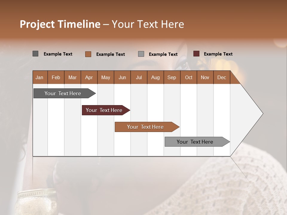 Closeup Earrings White PowerPoint Template