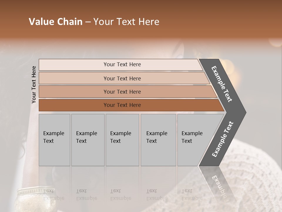 Closeup Earrings White PowerPoint Template