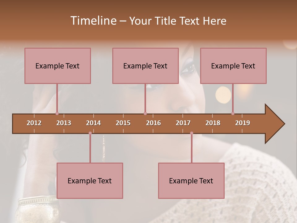 Closeup Earrings White PowerPoint Template