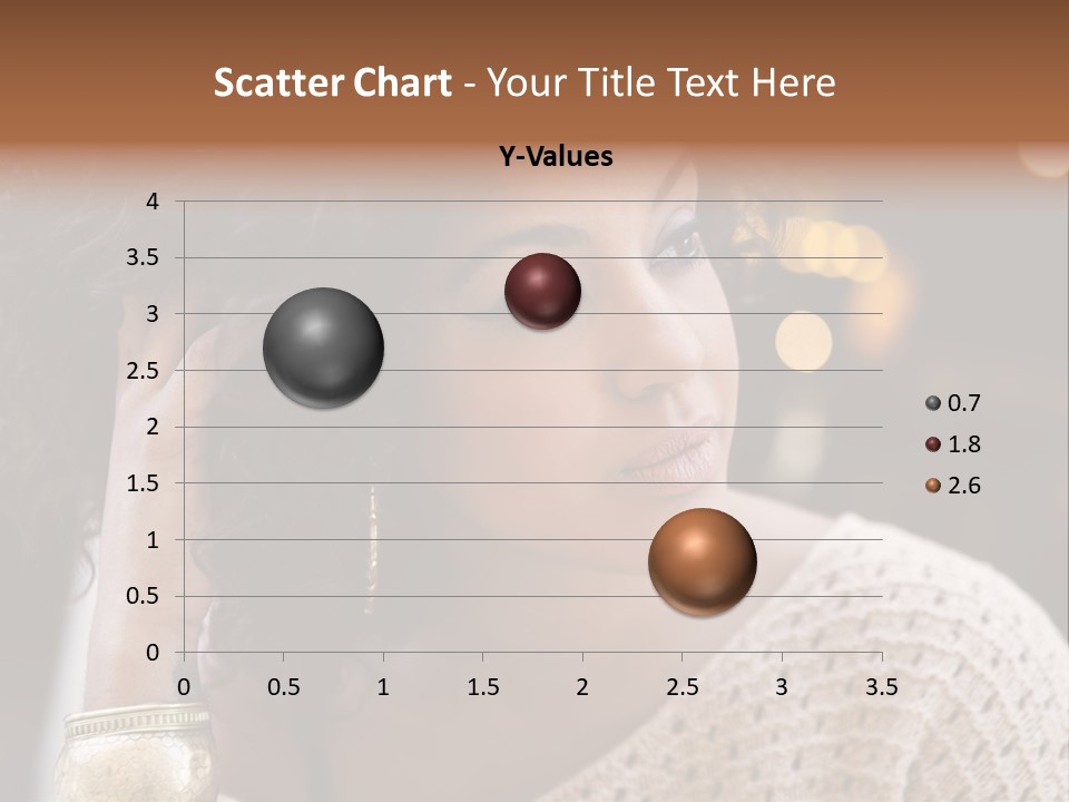 Closeup Earrings White PowerPoint Template