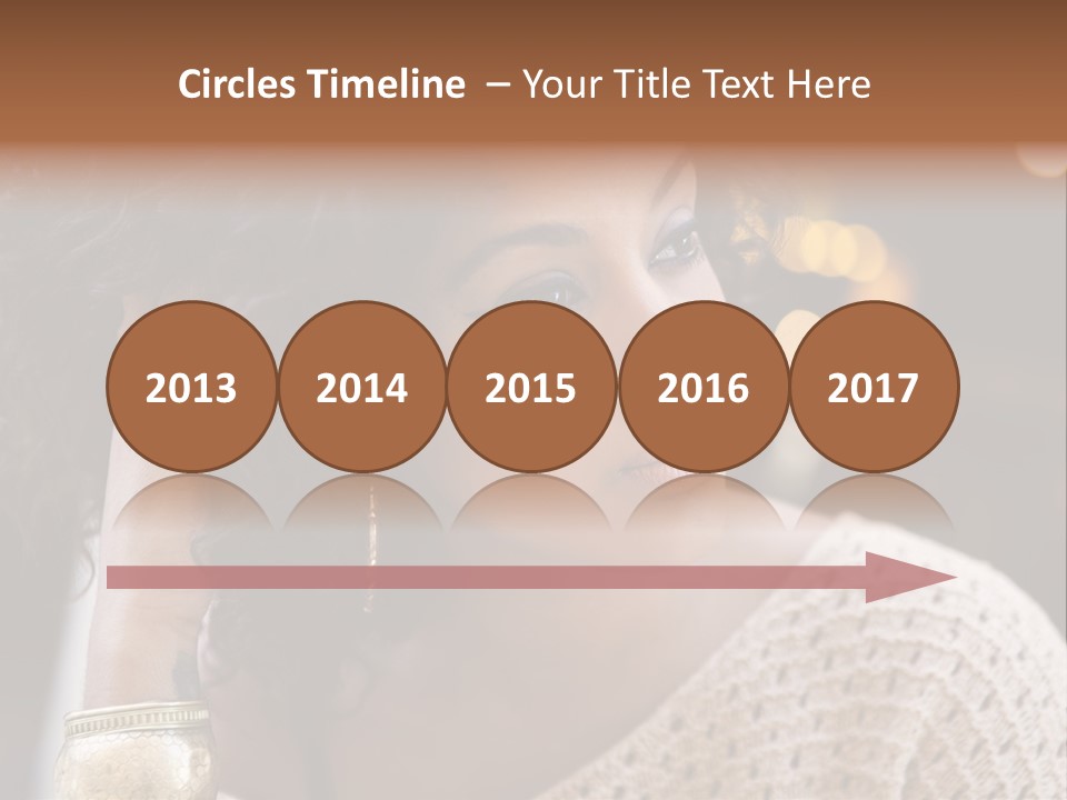 Closeup Earrings White PowerPoint Template