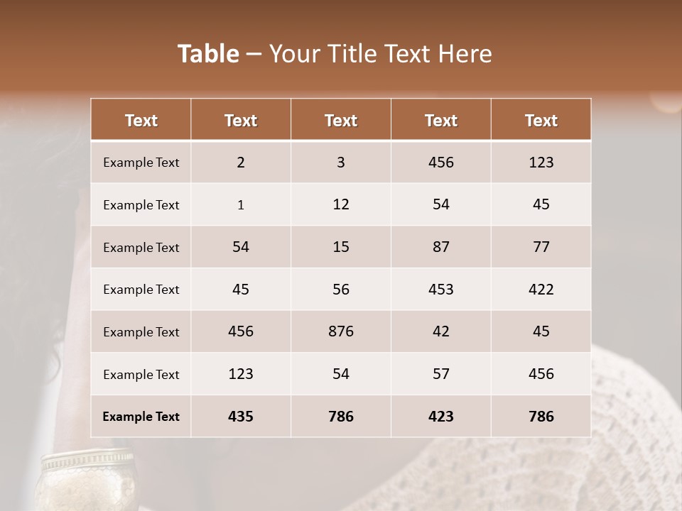 Closeup Earrings White PowerPoint Template