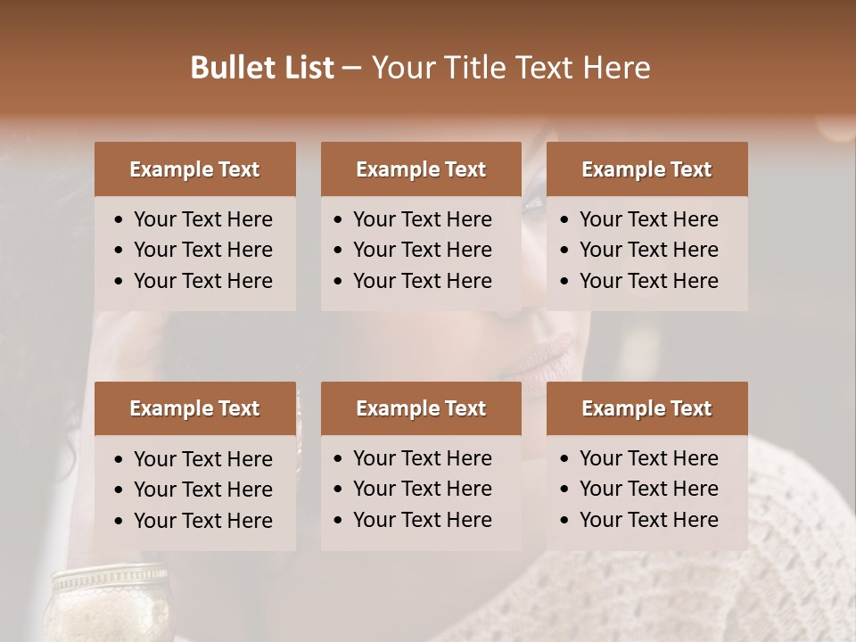 Closeup Earrings White PowerPoint Template