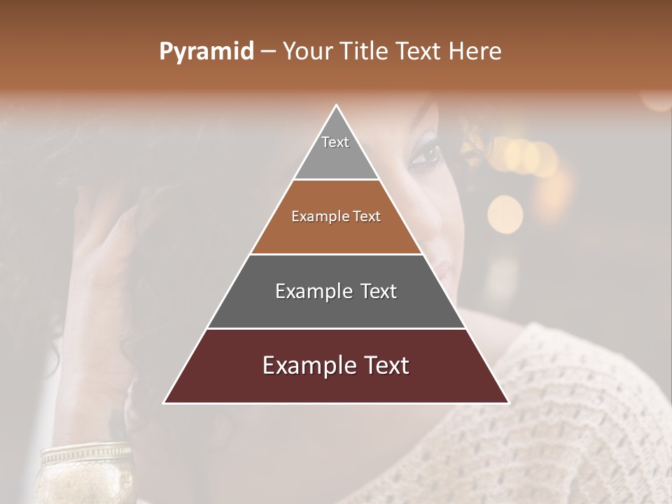 Closeup Earrings White PowerPoint Template