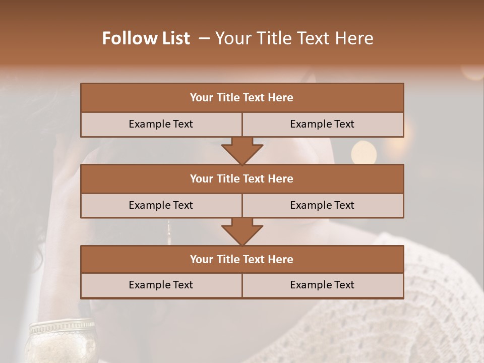 Closeup Earrings White PowerPoint Template