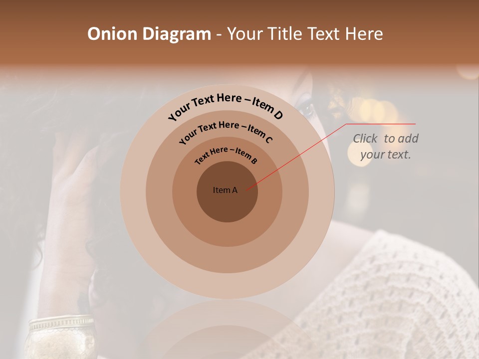 Closeup Earrings White PowerPoint Template