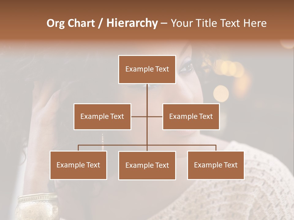 Closeup Earrings White PowerPoint Template