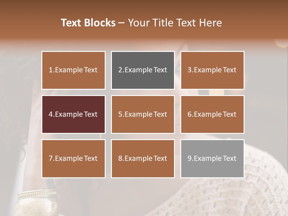 Closeup Earrings White PowerPoint Template