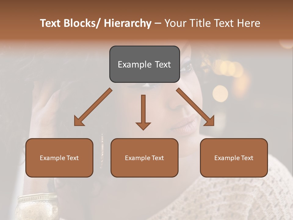 Closeup Earrings White PowerPoint Template