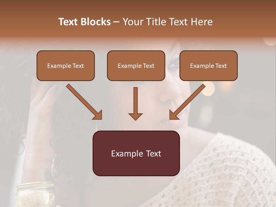 Closeup Earrings White PowerPoint Template