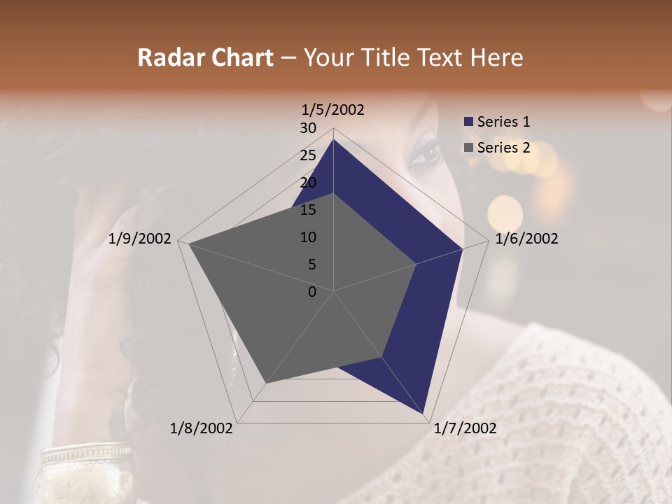 Closeup Earrings White PowerPoint Template