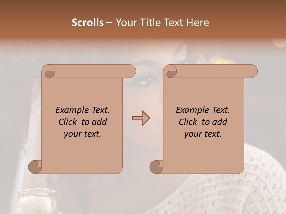 Closeup Earrings White PowerPoint Template