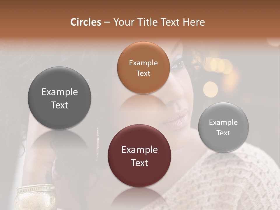 Closeup Earrings White PowerPoint Template