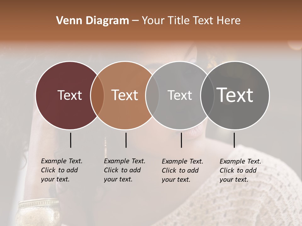 Closeup Earrings White PowerPoint Template