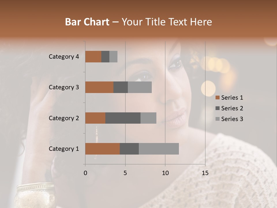 Closeup Earrings White PowerPoint Template