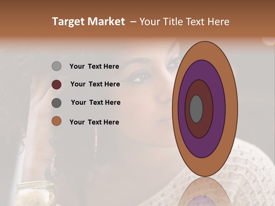 Closeup Earrings White PowerPoint Template