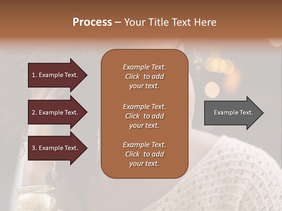 Closeup Earrings White PowerPoint Template