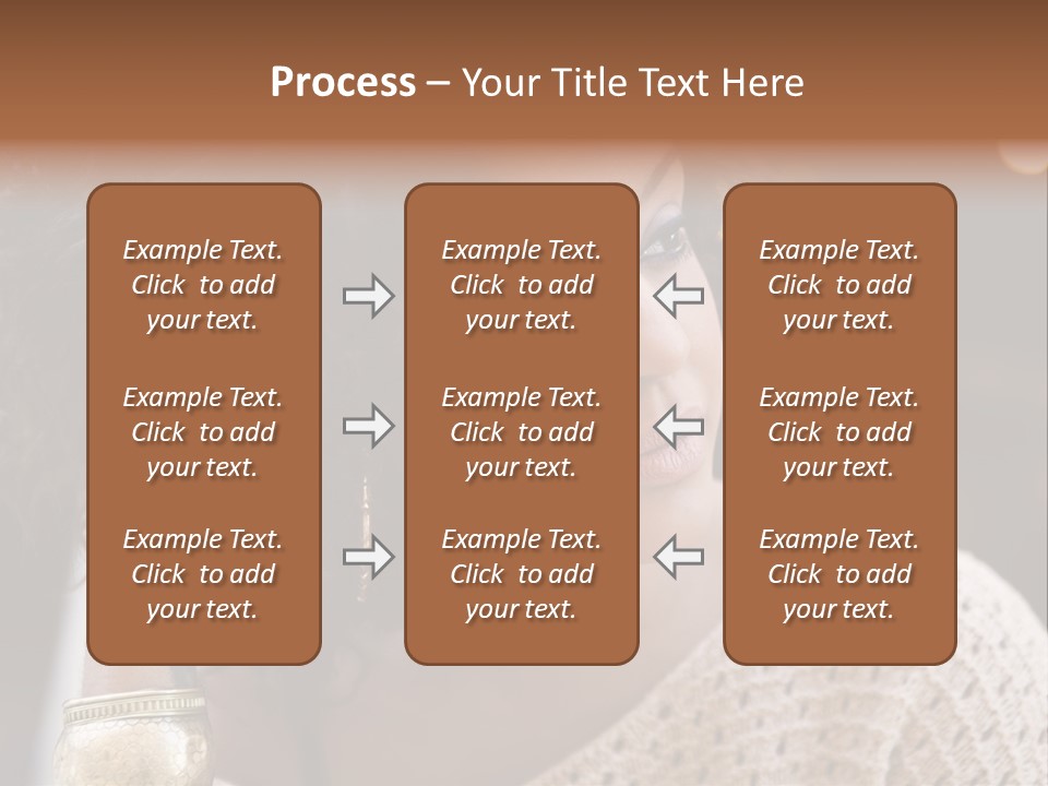 Closeup Earrings White PowerPoint Template