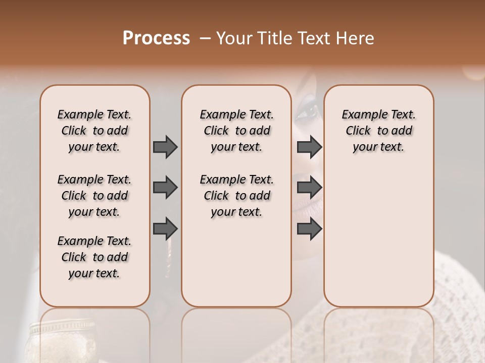 Closeup Earrings White PowerPoint Template