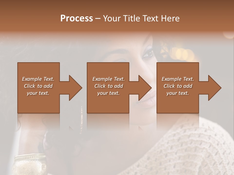 Closeup Earrings White PowerPoint Template