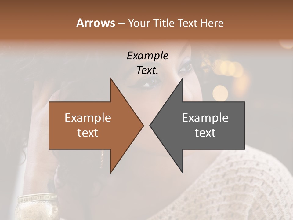 Closeup Earrings White PowerPoint Template