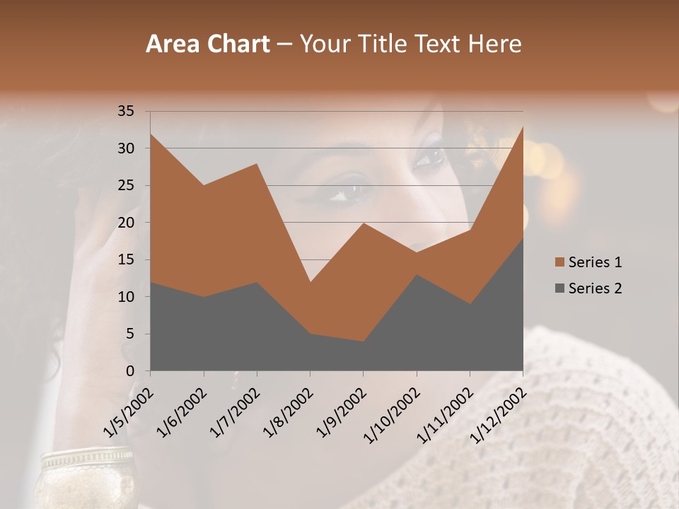 Closeup Earrings White PowerPoint Template