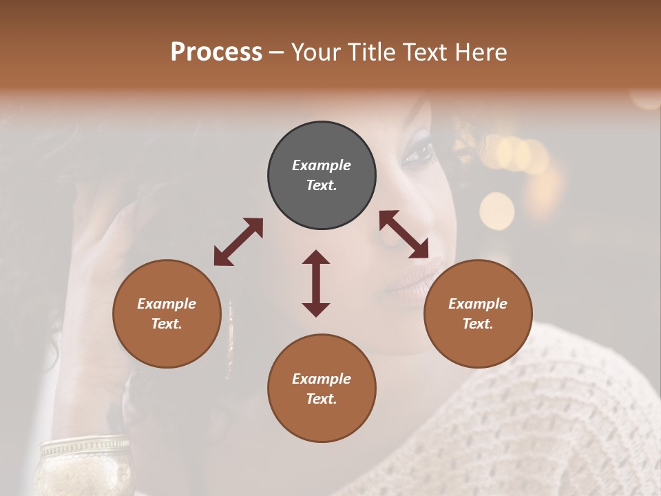 Closeup Earrings White PowerPoint Template