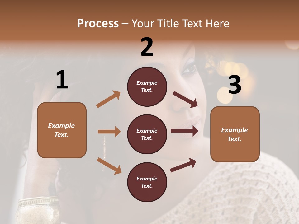 Closeup Earrings White PowerPoint Template