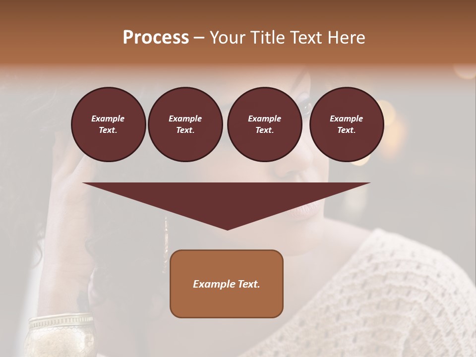 Closeup Earrings White PowerPoint Template