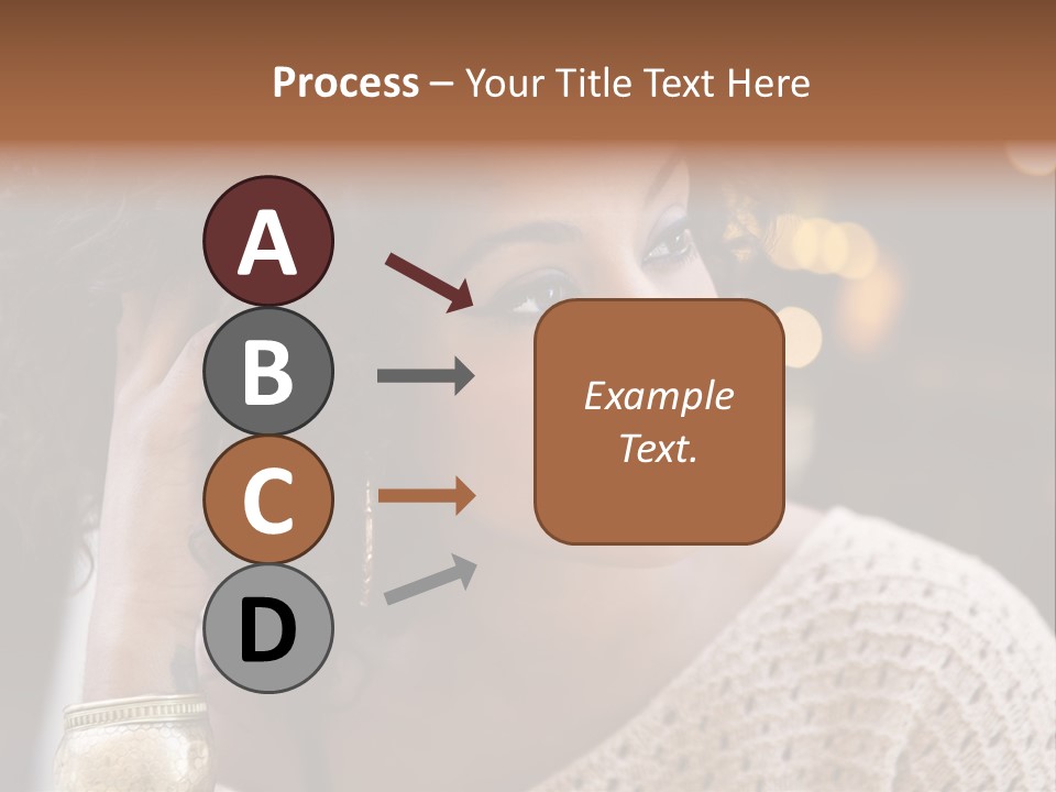 Closeup Earrings White PowerPoint Template