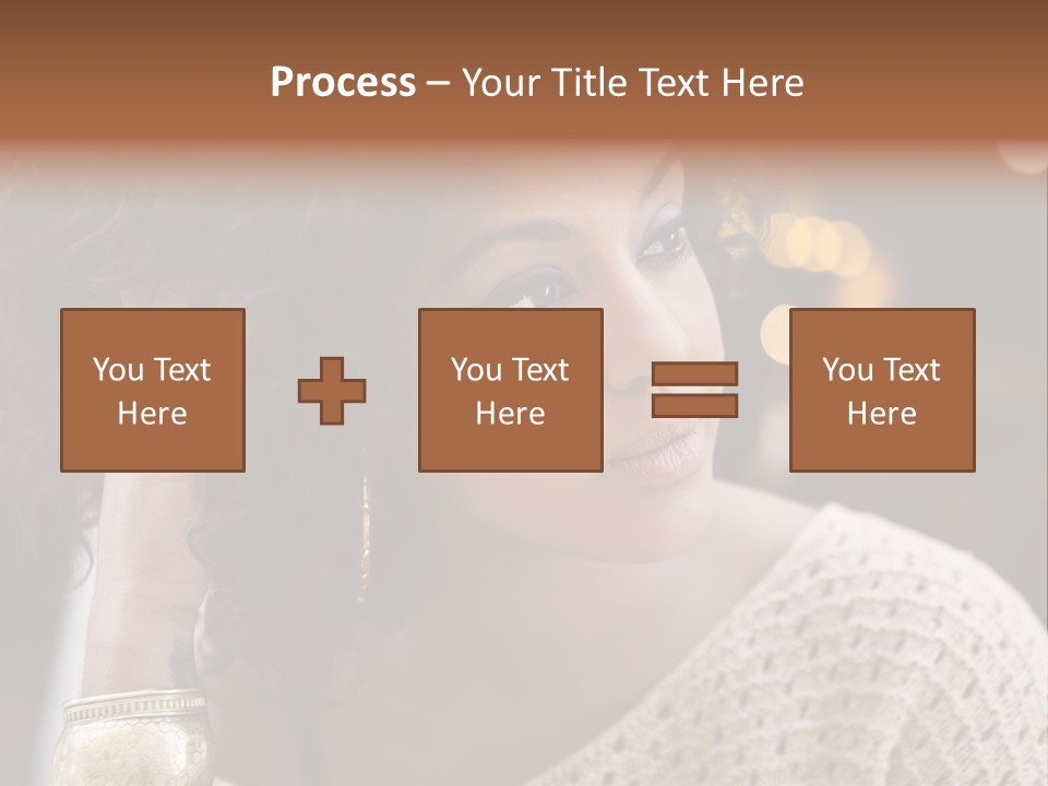 Closeup Earrings White PowerPoint Template