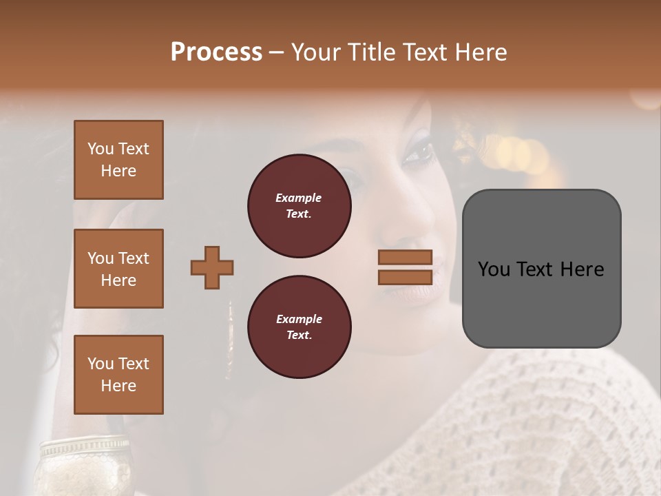 Closeup Earrings White PowerPoint Template