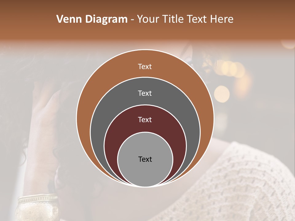 Closeup Earrings White PowerPoint Template