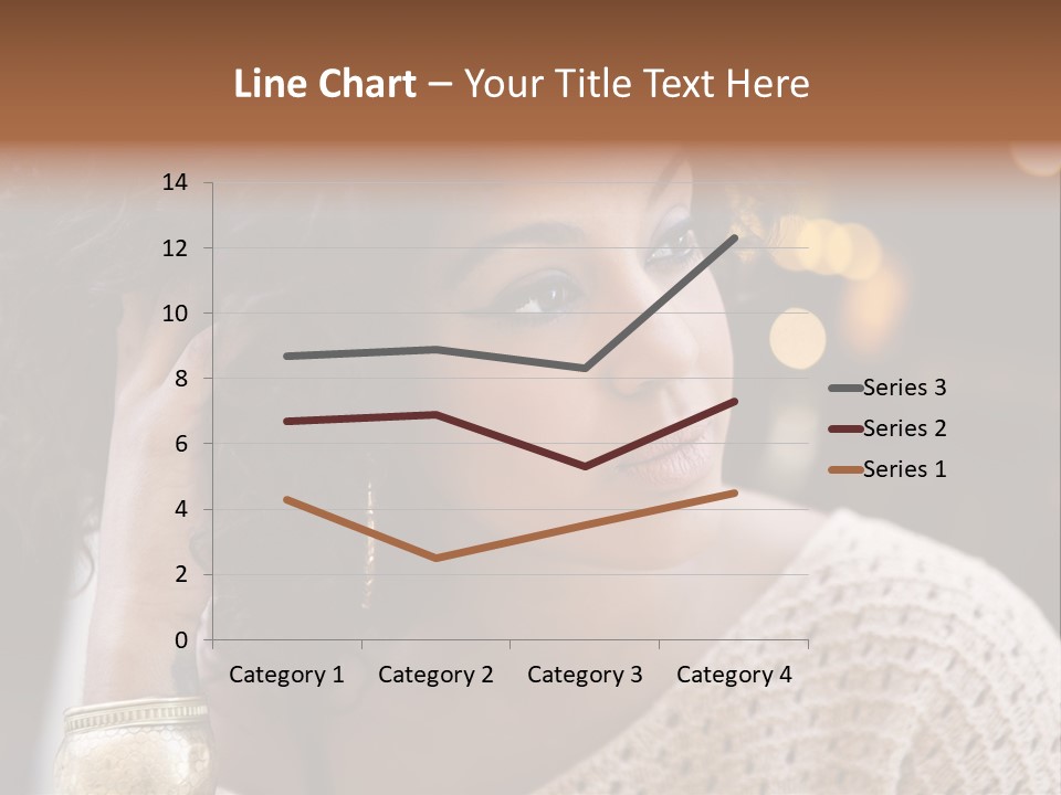 Closeup Earrings White PowerPoint Template